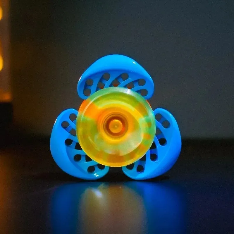 Turbina EDC Tecnologia nera Stampa 3D 3 pagine Meccanico R188 Cuscinetto Giroscopio con punta delle dita Giocattolo di decompressione