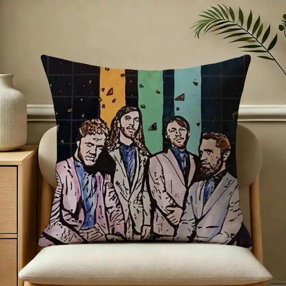 Imagine D-Dragon Rock Band Square Double-Sided printed Pillow Case Bedroom Bedside Pillow Sofa Cushion Cover