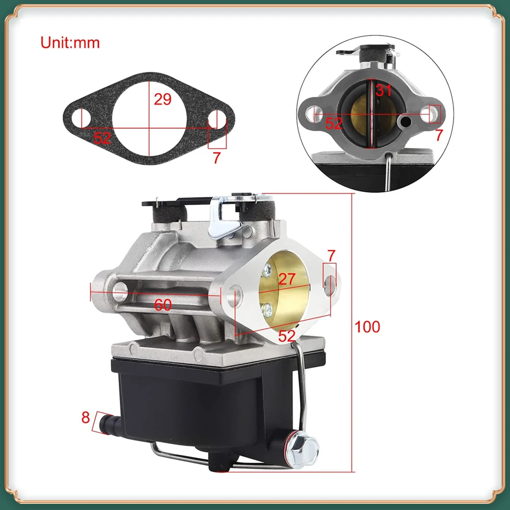 

Carburetor for Tecumseh 640065 / 640065A OHV110, OHV115, OHV120, OHV125, OHV130 Small Engines