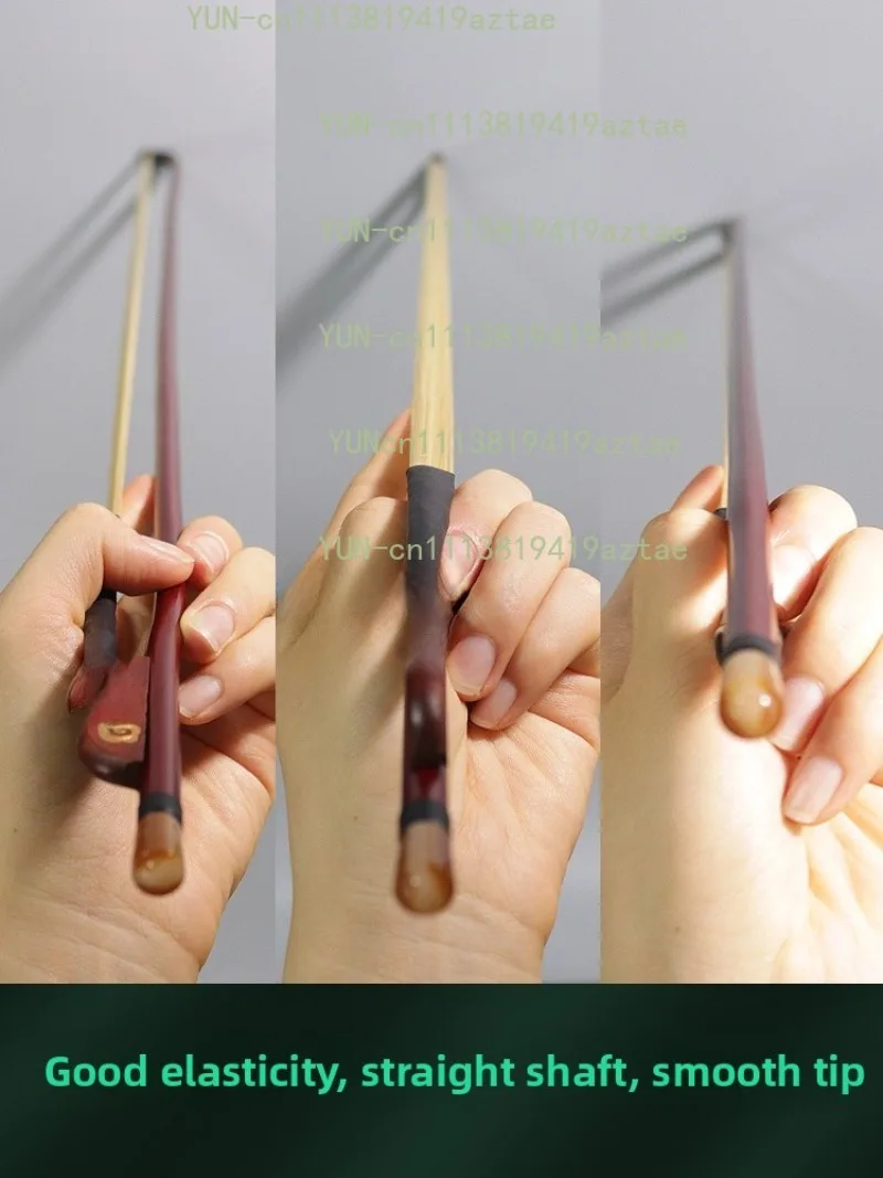 High-End Professional Performance Erhu Bow with Real  Tail for Large Volume Playing Traditional Chinese String Instrument