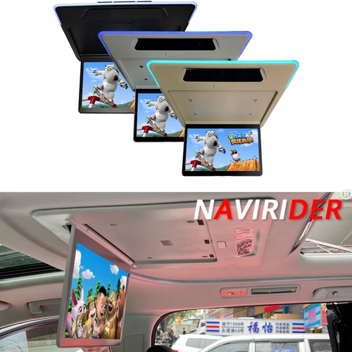 13.3 pouces/15.6 pouces pour Toyota VELLFIRE Alphard 20 Alphard 30 2008-2024 moniteur de plafond de toit lecteur vidéo multimédia Android 13