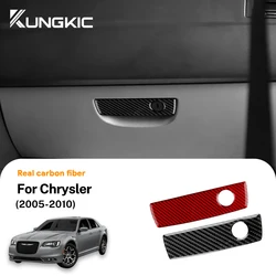 Real Soft Carbon Fiber Sticker For Chrysler 300 300C 2005 2006 2007 2008 2009 2010 Car Co-pilot Glove Box Interior Accessories