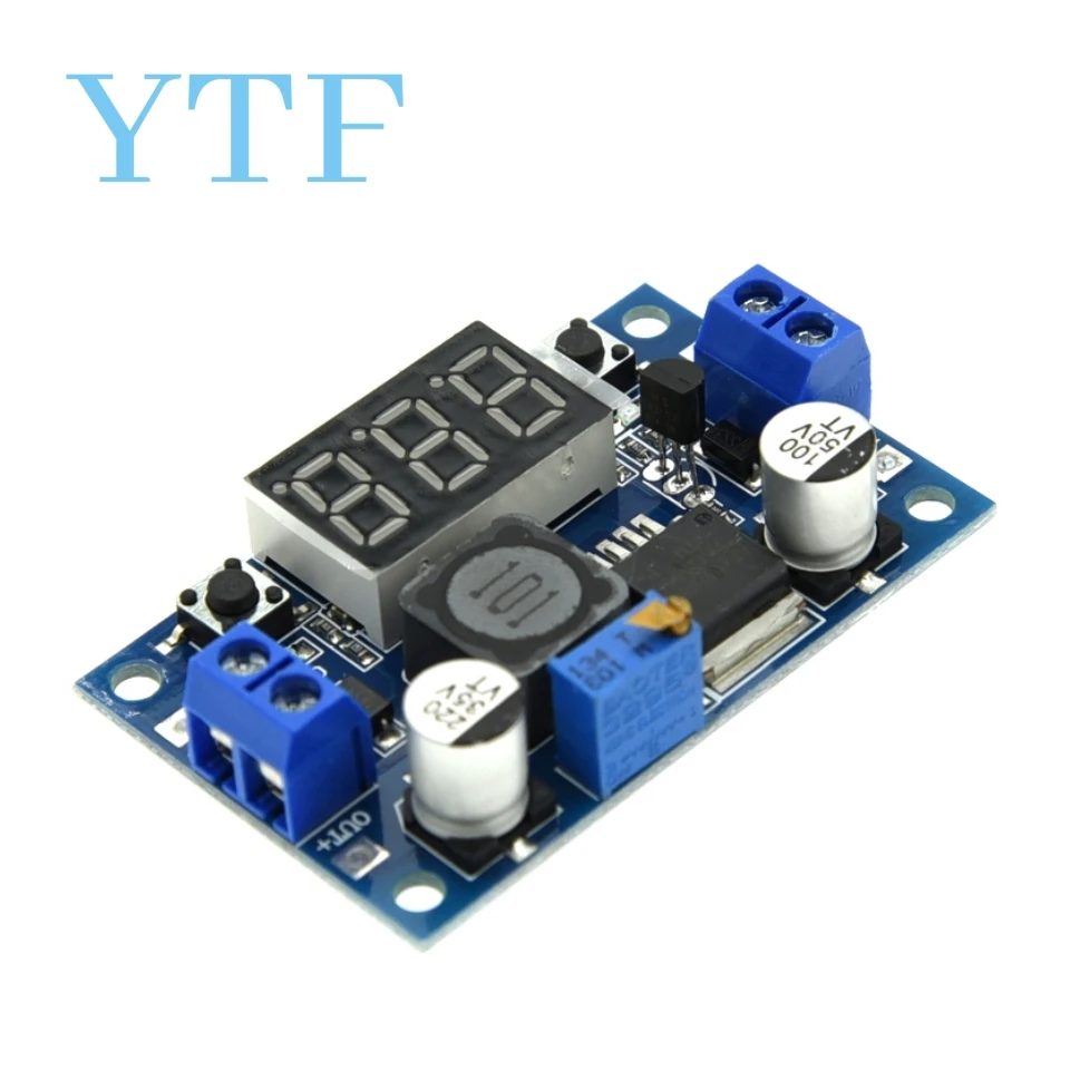 LM2596 Power Converter Step Down Module LM2596S DC-DC 1.25V-37V Adjustable Step Down Power Supply Module For Arduino