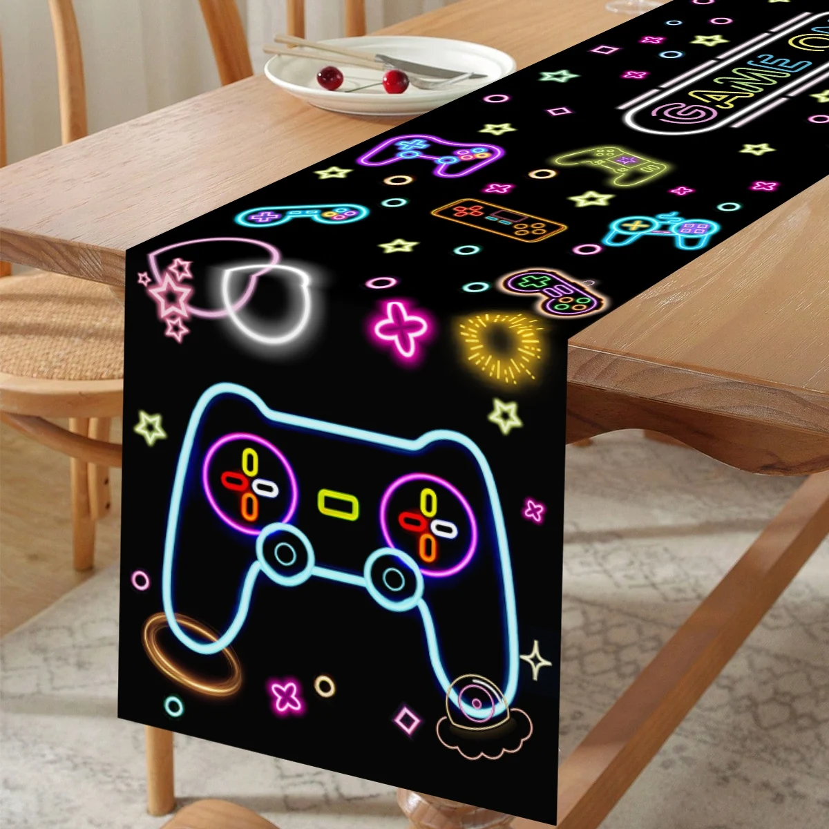 1pc Neo Glow Tafelloper Fluore - Board Game Cafe recensie en prijs