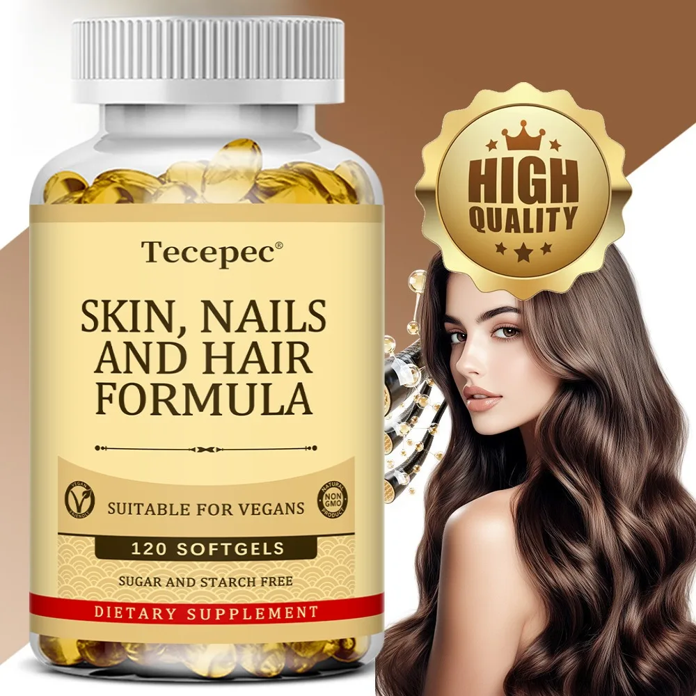 Skin, Nails & Hair, Advanced MSM Formula - Supports Collagen for Hair, Nail and Skin Health - Provides Zinc, Vitamin C & Copper