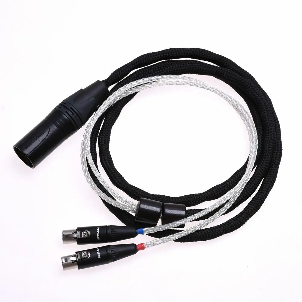 16 Cores 5N Upgrade Cable For Audeze LCD-2 LCD-3 LCD-X Headphone Extension Cord