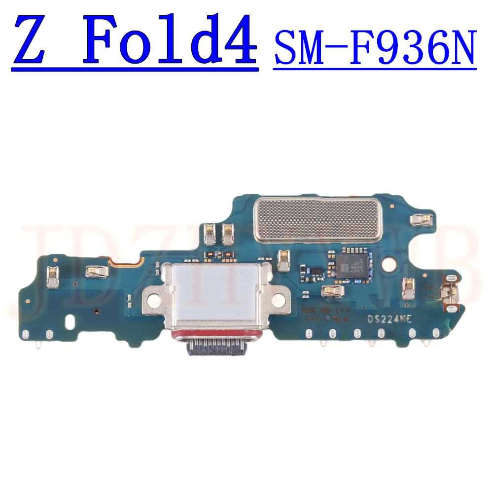 Charging Port Signal Board For Samsung Z Fold4 F936B F936N Volume LCD Motherboard Connector Spin Axis Flex Cable Z Fold 4 F936U