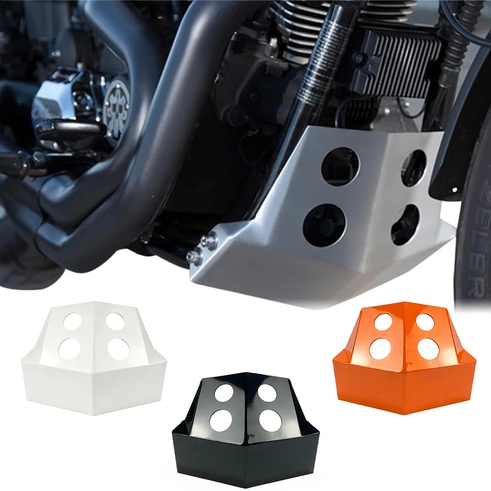 For Harley All Dyna 1999-2017 Street Bob Low Rider Breakout Motorcycle Chassis Skid Plate Engine Guard Protector Accessories