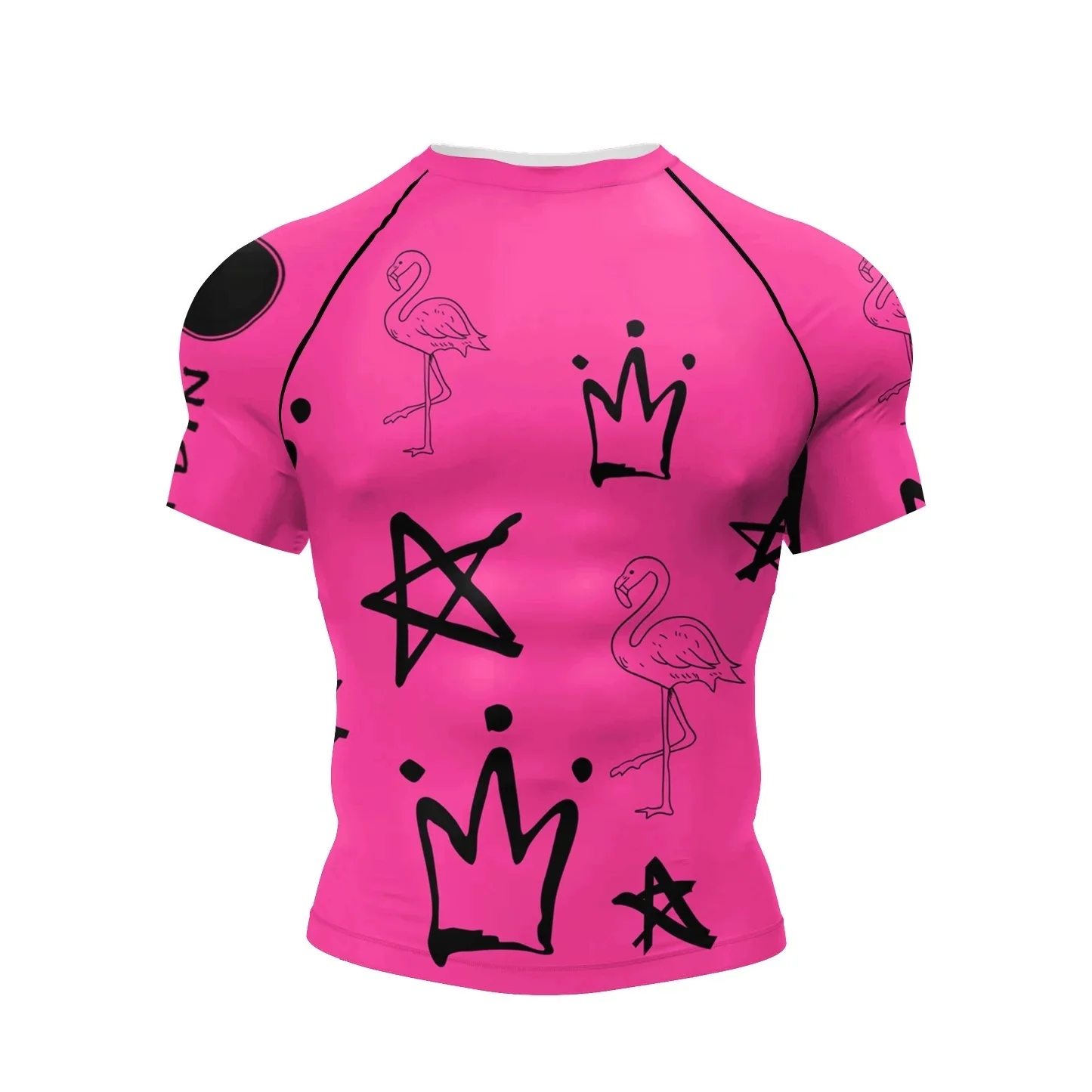 2026 hot selling surfing beach T-shirt short sleeved mixed martial arts Brazilian Jiu Jitsu men's Jiu Jitsu fitness suit trend