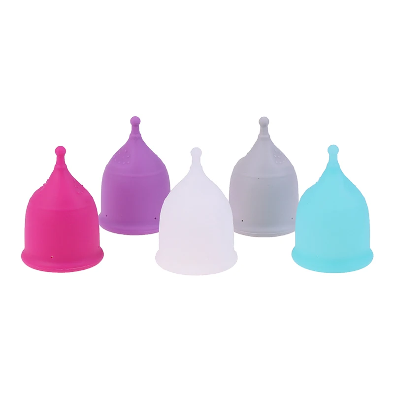 Reusable Silicone Cup Menstrual Medical Lady Cup Collector Menstrual Purple Color Menstrual Cup For Women Feminine Hygiene