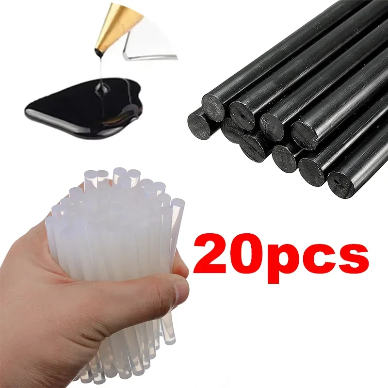 

20PCs High Viscosity Hot Melt Adhesive Strip Black White Car Paintless Dent Repair Glue Sticks Auto Accessories 7x100/150mm