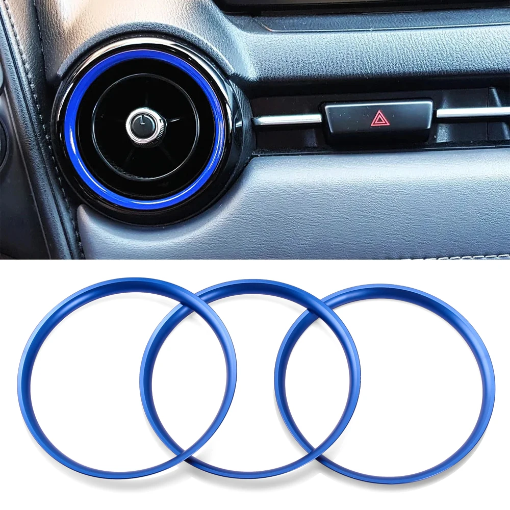 Car Air Conditioner AC Vent Outlet Ring Trim For Mazda MX-5 MX5 mazda 2 CX-3 CX3 RF ND Car Accessories