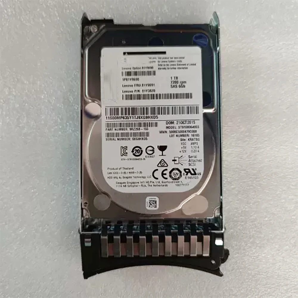 For IBM HDD 81Y9691 81Y9690 1T 7.2K 6G SAS 2.5'' 81Y3820 Hard Disk