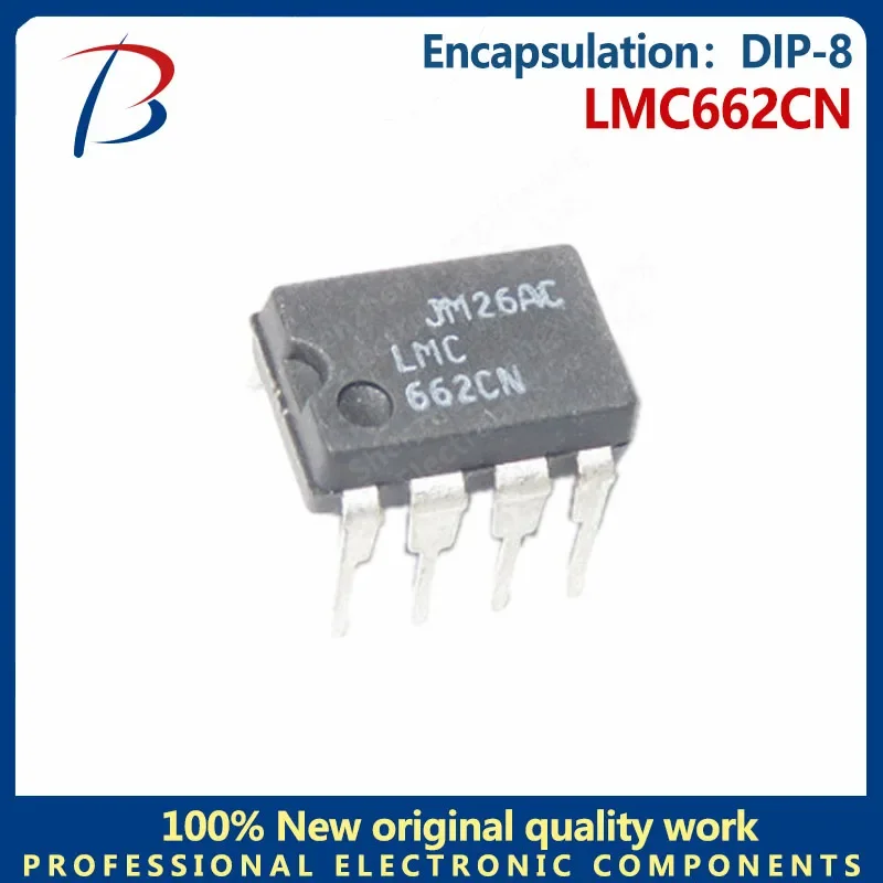 10PCS in-line LMC662CN package DIP-8 precision op amp silk screen LMC662CN