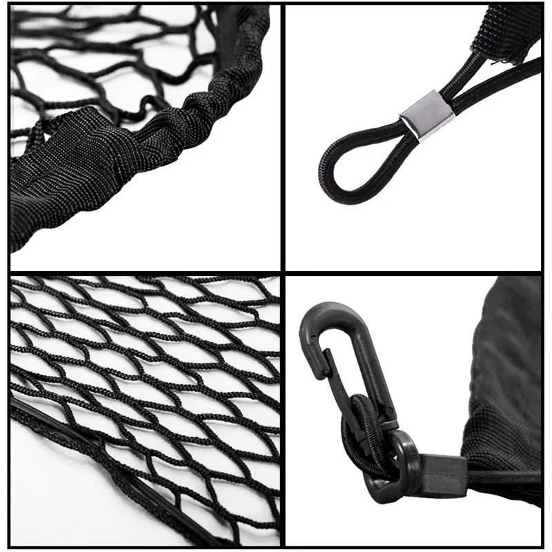 Universal Car Trunk Rear Storage Cargo Luggage Nylon Elastic Mesh 90x30 CM/40x110 CM Net Holder With 4 Plastic Hooks Pockets