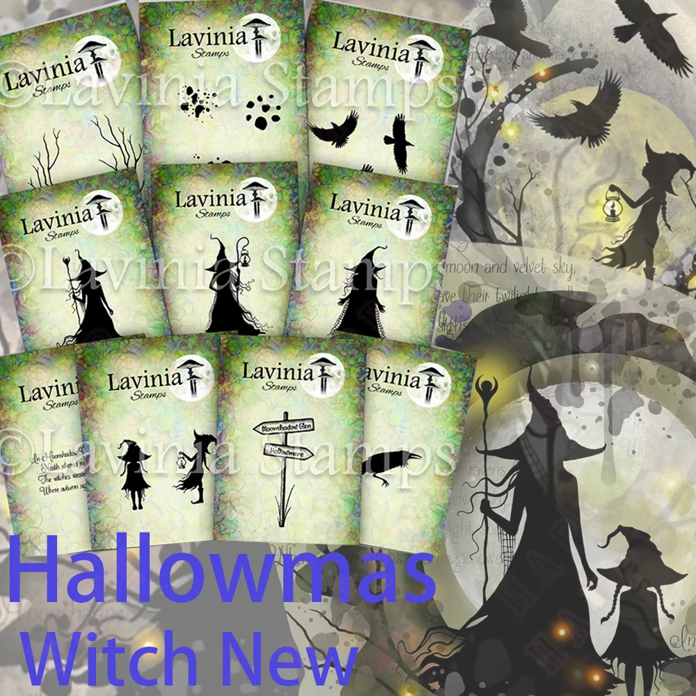 

The Coven of Curiosities Collection Stamps Scrapbooking Witch Stamps Embossing Template DIY Greeting Card Hallowmas New