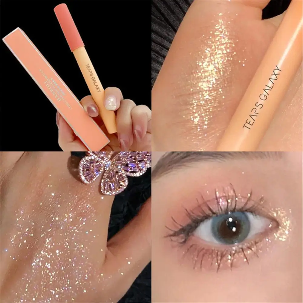 Matte Pink Shadow Pencil Long lasting Cosmetic Pen Makeup Eyeshadow Eye Socket Highlight