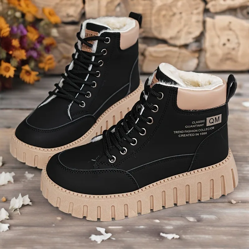 

Winter Women Snow Boots Fashionable Plush Cotton Shoes for Women Trend Keep Warm Platform Ankle Boots for Women Botas Para Mujer