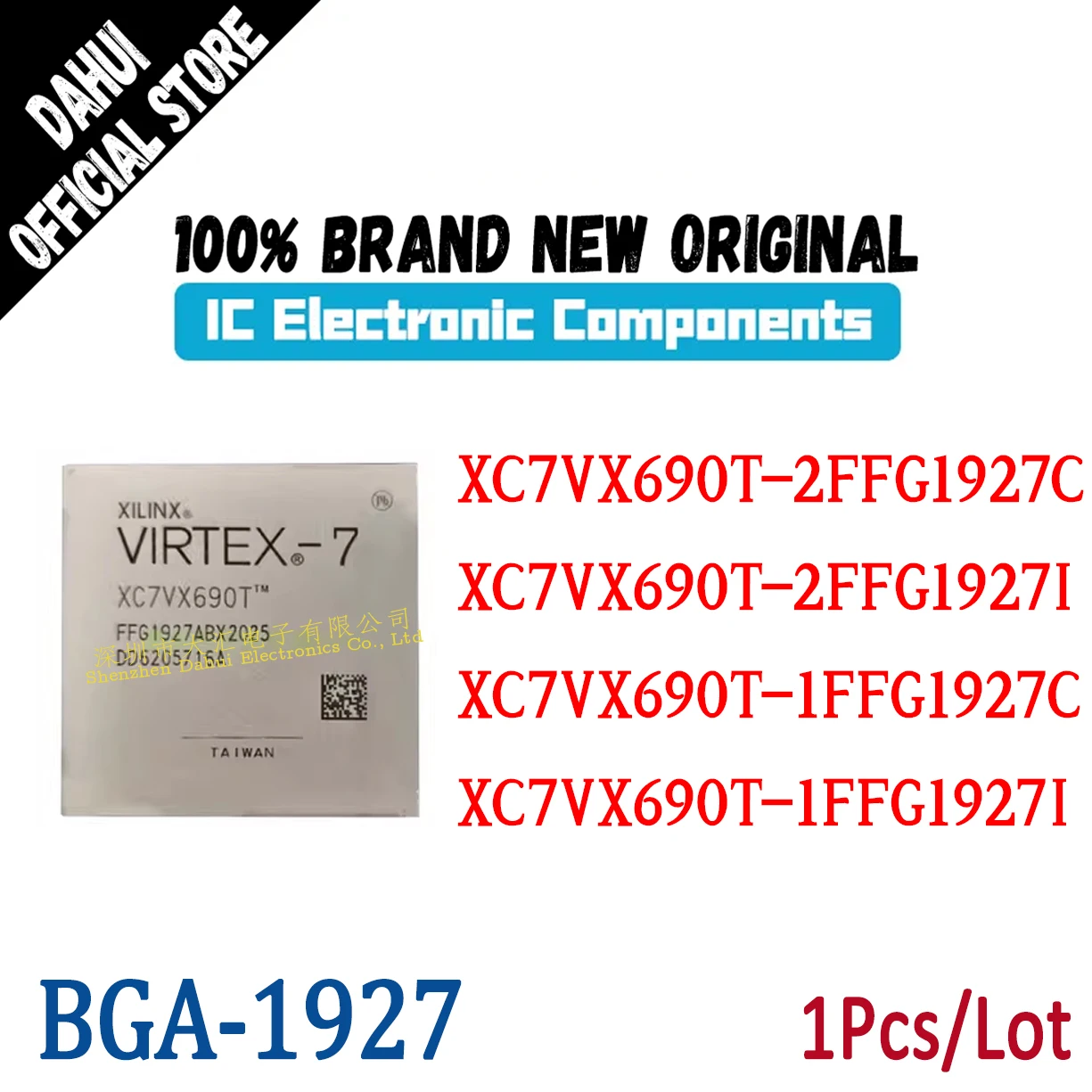 

XC7VX690T-2FFG1927C XC7VX690T-2FFG1927I XC7VX690T-1FFG1927C XC7VX690T-1FFG1927I BGA-1927 Программируемый логический чип IC, новый оригинальный