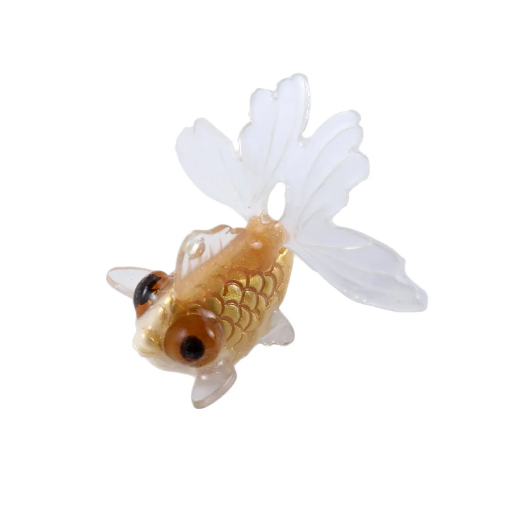 Home Decor Mini Acrylic Goldfish Ornament Figurines Decoration Miniature