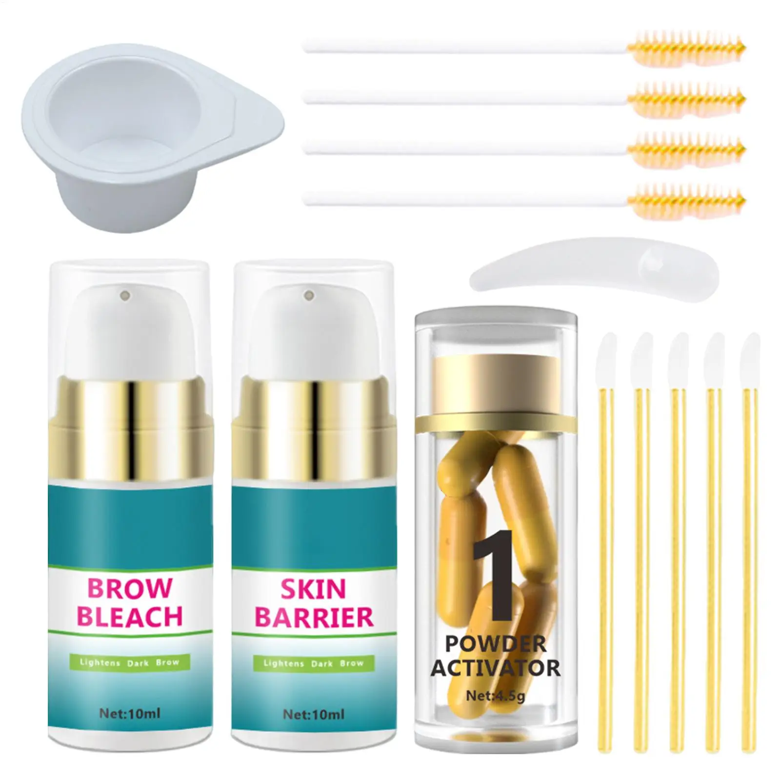 EyebrowBleach Eyebrow Lightener Gentle Makeup BrowBleach For Salon-Quality Results Effective Eyebrow Tinting Kit For All Brow