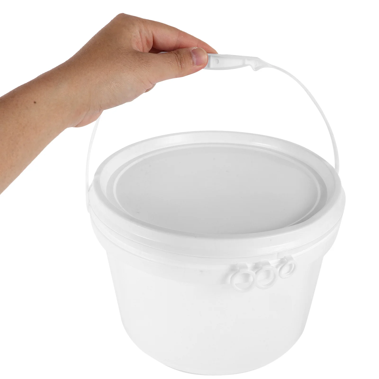 

Small Plastic Bucket with Lid Household Storage Container Sealing Plastic Bucket for Water Storage Cleaning Gardening
