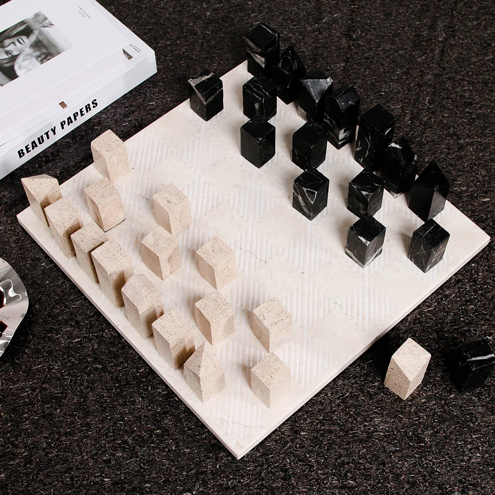 Exquisite Personalized Modern Marble Chess Set Chess Board Set For Home Decoration & Interior Projects
