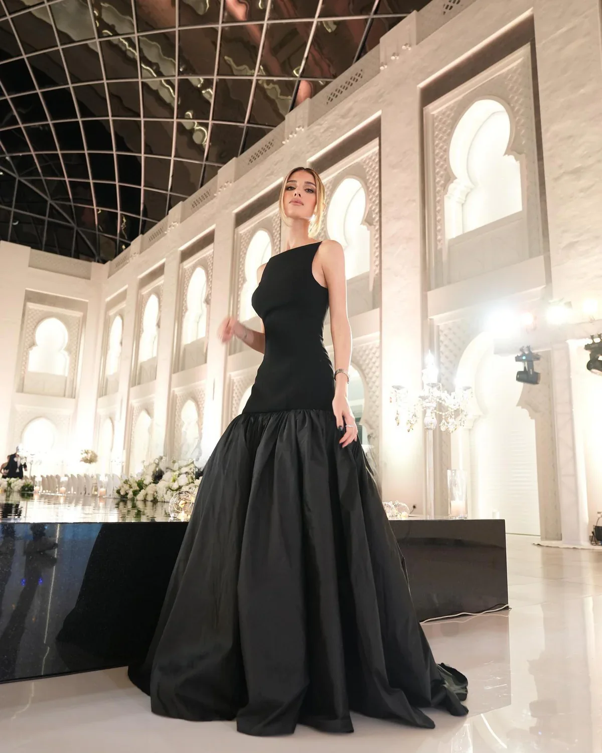 

Arabian Night Sweetheart Dresses Black Customized Luxurious Simply Draped Evening Prom Gowns فستان سهره نسائي2025