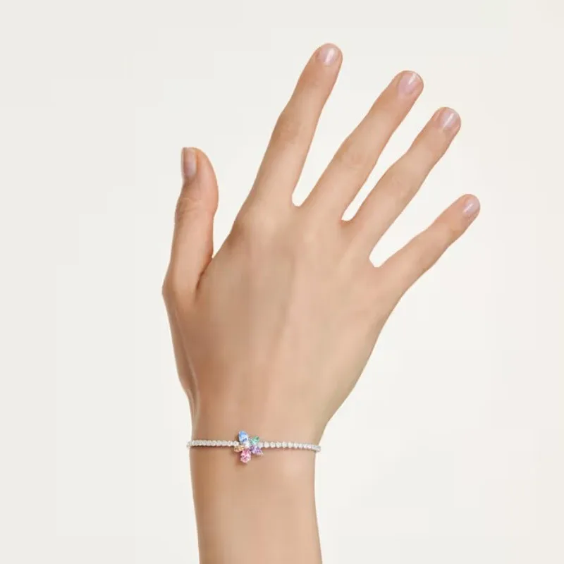 Fine Cut Crystal Candy Full Diamond Bracelet, Classic Style, Preferred for Birthday Gifts