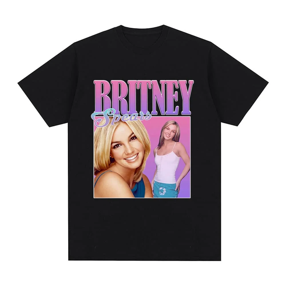 

Футболки с графическим принтом в стиле метал-рок Бритни Спирс для мужчин и женщин, модные хип-хоп футболки, очень большие винтажные хлопковые топы в стиле Харадзюку