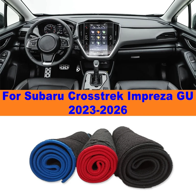 Anti-Glare Dashboard Cover Dash Mat Non-Slip Sun Shade Pad Interior Protector For Subaru Crosstrek Impreza GU 2023-2026 2024