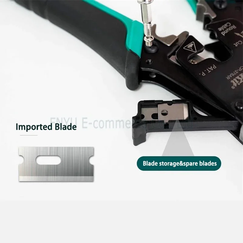 Crimper Crimpzange Pro'skit CP-376AR Tragbare perforierte RJ45 Netzwerkkabel Crimper Schneidwerkzeug Stripper Punch Down CAT7