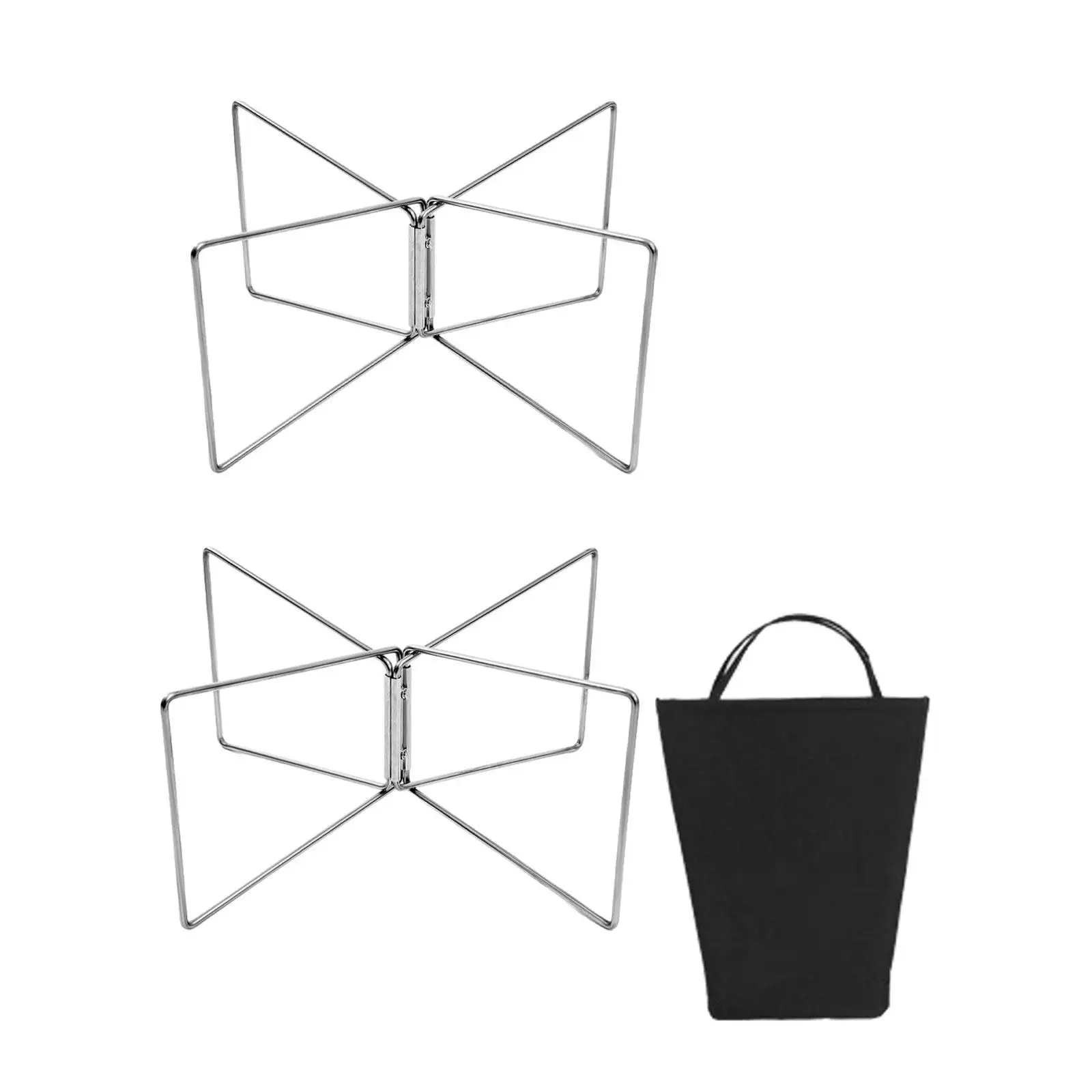 Foldable Cooler Stand Metal Portable Strong Load Bearing Box Stand Sturdy Luggage Rack for BBQ Household Camping Travel Fishing