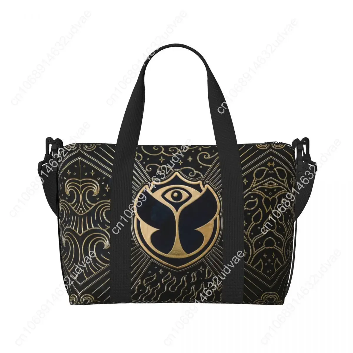 Custom Tomorrowland Beach Tote Bag Women Belgian Electronic Dance Music Festival Big Compartment Gym Beach Travel Bags