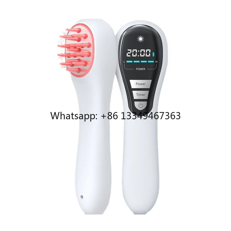 Low Level  Therapy LM-O 650nm Hair Comb Oil Control Anti-stripping Hair Care  Scalp Enhancement Electric Massa