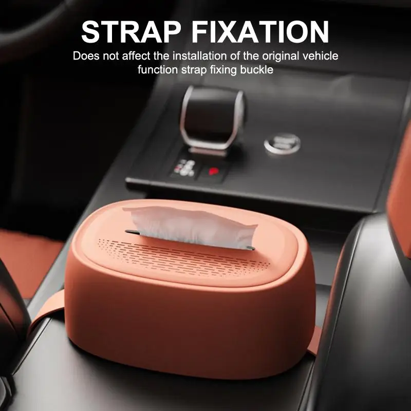 Car Tissue Box Silicone Auto Seat Back Paper Tower Storage Bag Car Universal Sun Visor Sunshade Armrest Tissue Holder Organizer