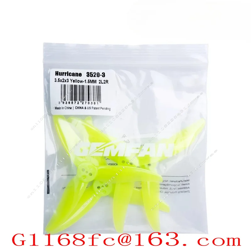3520 3.5-inch Racing Propeller, Forward and Reverse Propeller, 3.5-inch Racing Flower Flying FPV Propeller, 3-blade Propeller