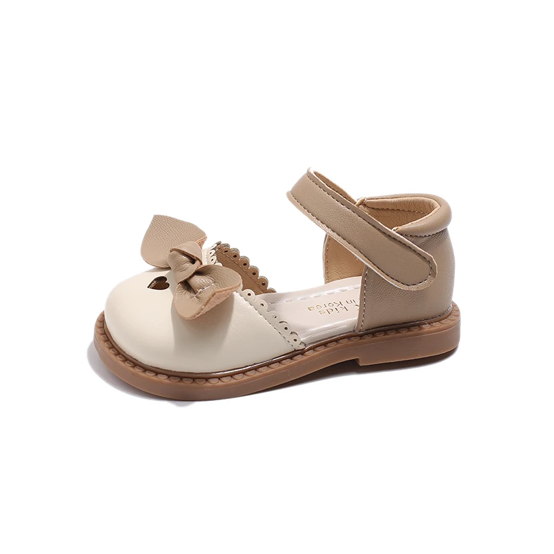 Sandalias con lazo para niña, zapatos de princesa a la moda Baotou, zapatos del Tesoro, novedad de verano 2024