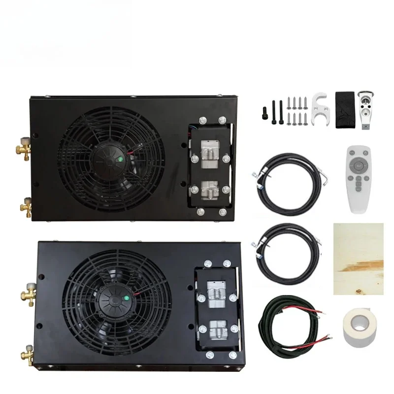 Parking Air Conditioner, 12V 24V DC Powered Split AC, Electric Cooling System, for Boat Yacht Truck RV Camper, Silent Unit