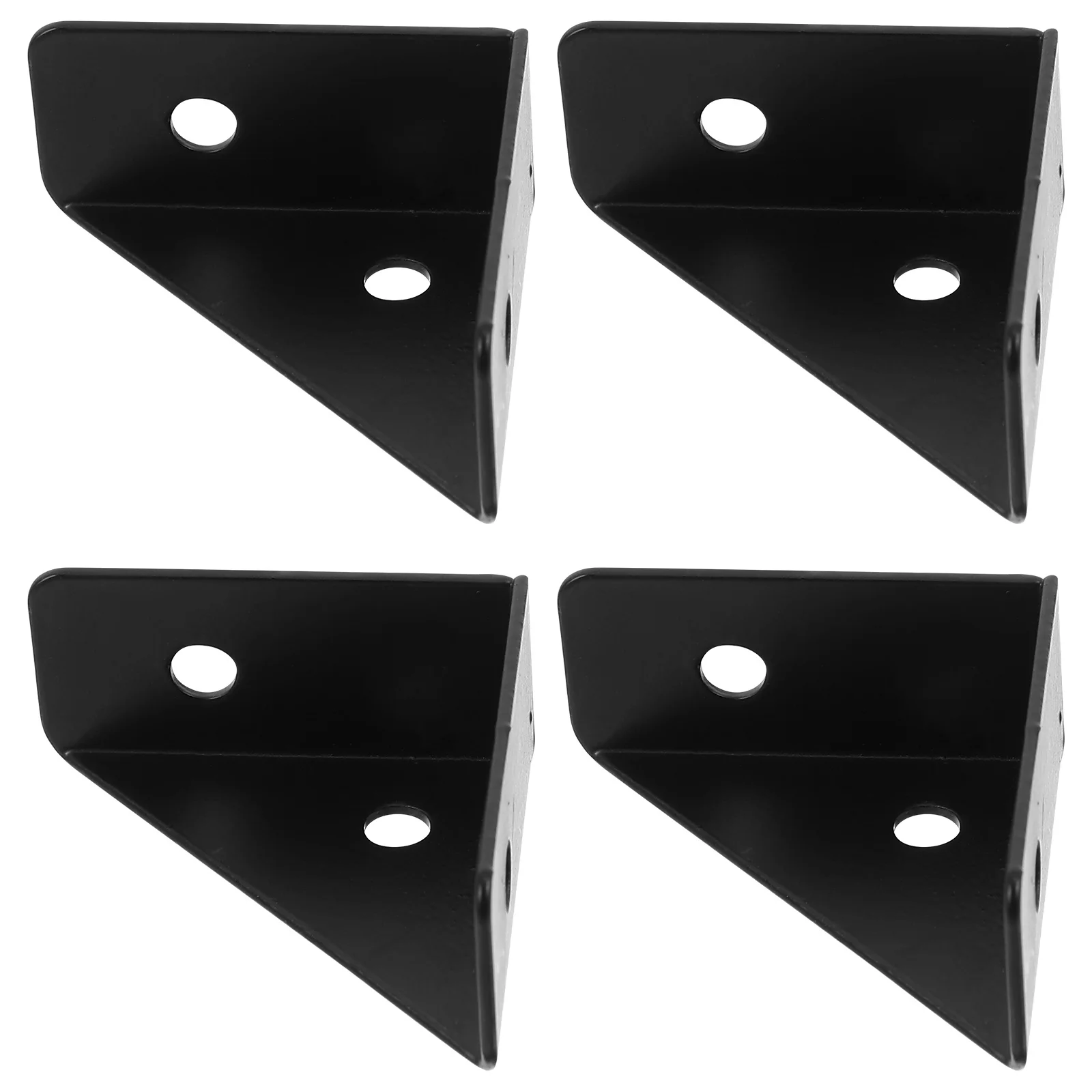 

4Pcs Thickened Triple Corner Braces Triangle Bracket Steel Connector 90Degree Bed Frame Support Metal Furniture