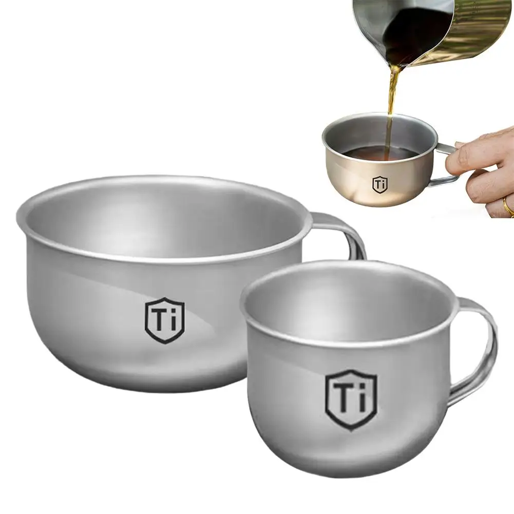 MINI Camping-Wasserbecher Tragbarer Tee-Kaffee-Becher Outdoor-Küchenausrüstung Bergsteiger-Becher 80/220ml – Detail 2