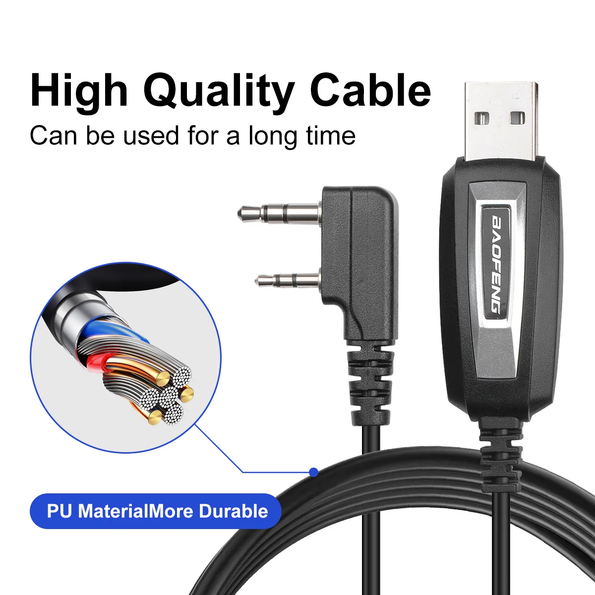 BAOFENG USB كابل برجمة CH340 رقاقة لراديو GMRS اتجاهين راديو UV-5R BF-F8HP 5RM UV-21R UV-5G زائد GM-5RH K5PLUS AR-152 U