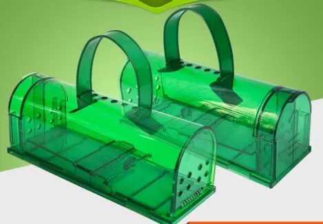 2 STUKS Plastic Muizenval Slaapkamer Keuken Magazijn Muizenval Met Handvat Gemakkelijk Vang Ratten Hoge Gevoelige Pedaalval