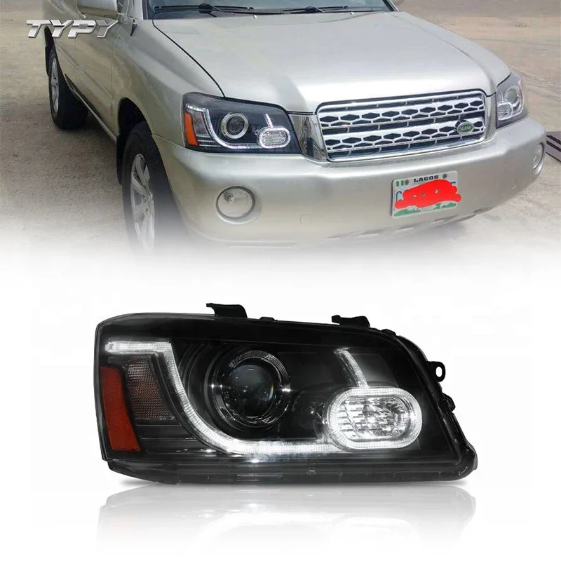 

Headlights Assembly LED Hilander Head Lamps Replacement For Kluger/Highlander 2001-2007