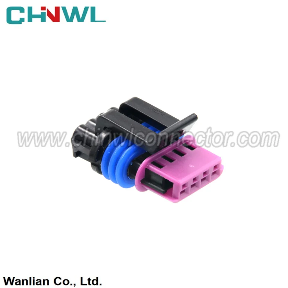 

50 Set 4 Pin 1.5 Series 15354716 15410728 Auto Intake Pressure Sensor Cable Socket For Roewe 550 750 MG6