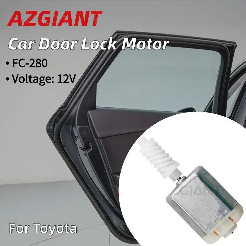 

AZGIANT Car Central Locking Motor 12V Micro DC Motor Replacement for 2004-2010 Toyota Passo MK1 Auto Door Lock Repair