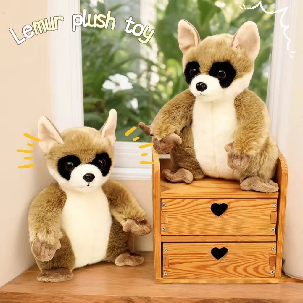 

Adorable Lemur Plush Doll – Perfect As A Cozy Sleeping Pillow, Birthday Gift, Or Cute Desktop and Living Room Decor