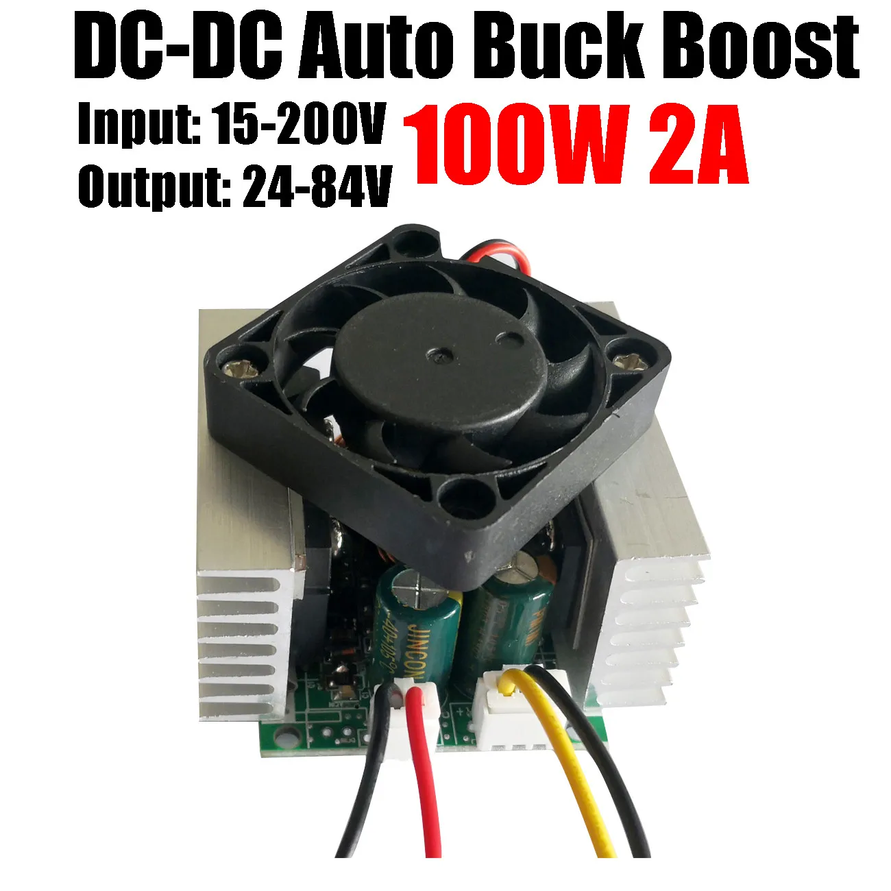 Dc-dc Conversor Automático Buck Boost Step up Down Tensão Regulada de Potência 100w 2a 15v200v a 24v 72v 60v 48v 36v 24v