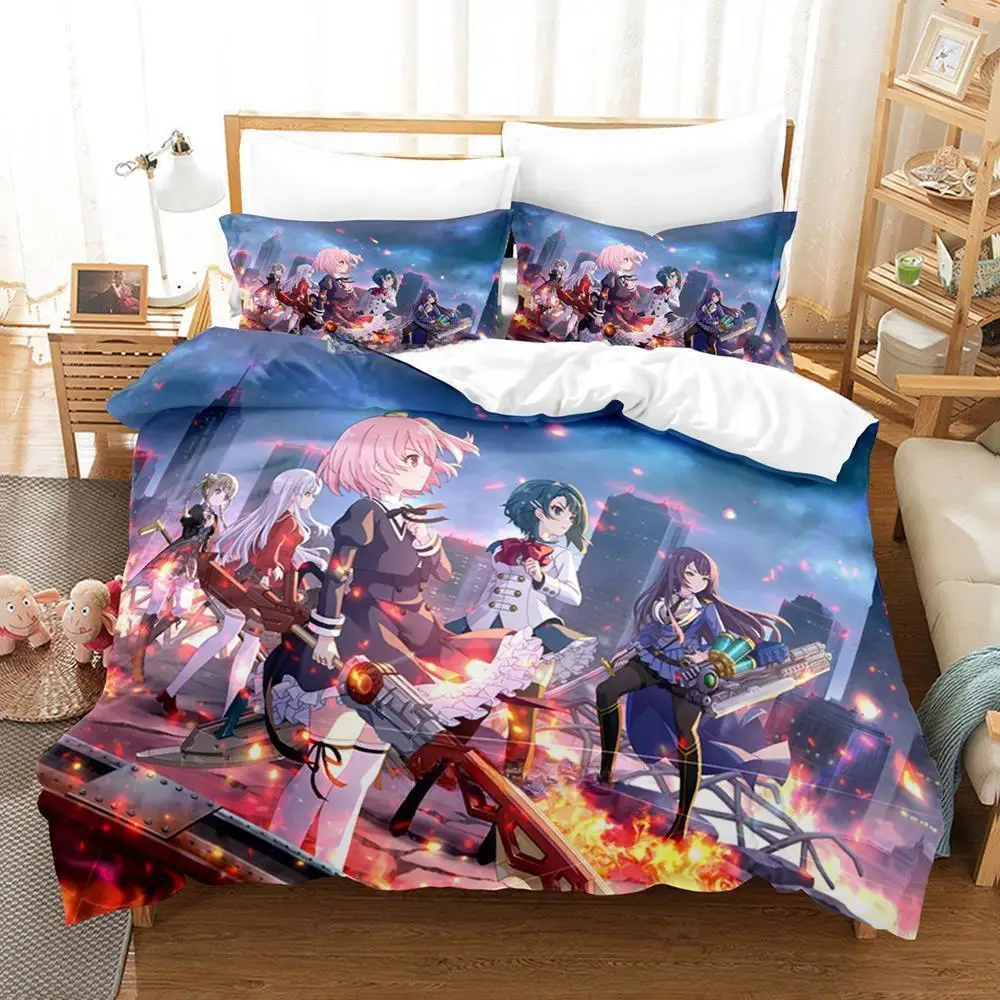 

Assault Lily Bouquet Bedding Set Single Twin Full Queen King Size Bed Set Adult Kid Bedroom Duvet cover Sets Anime Bed Sheet Set