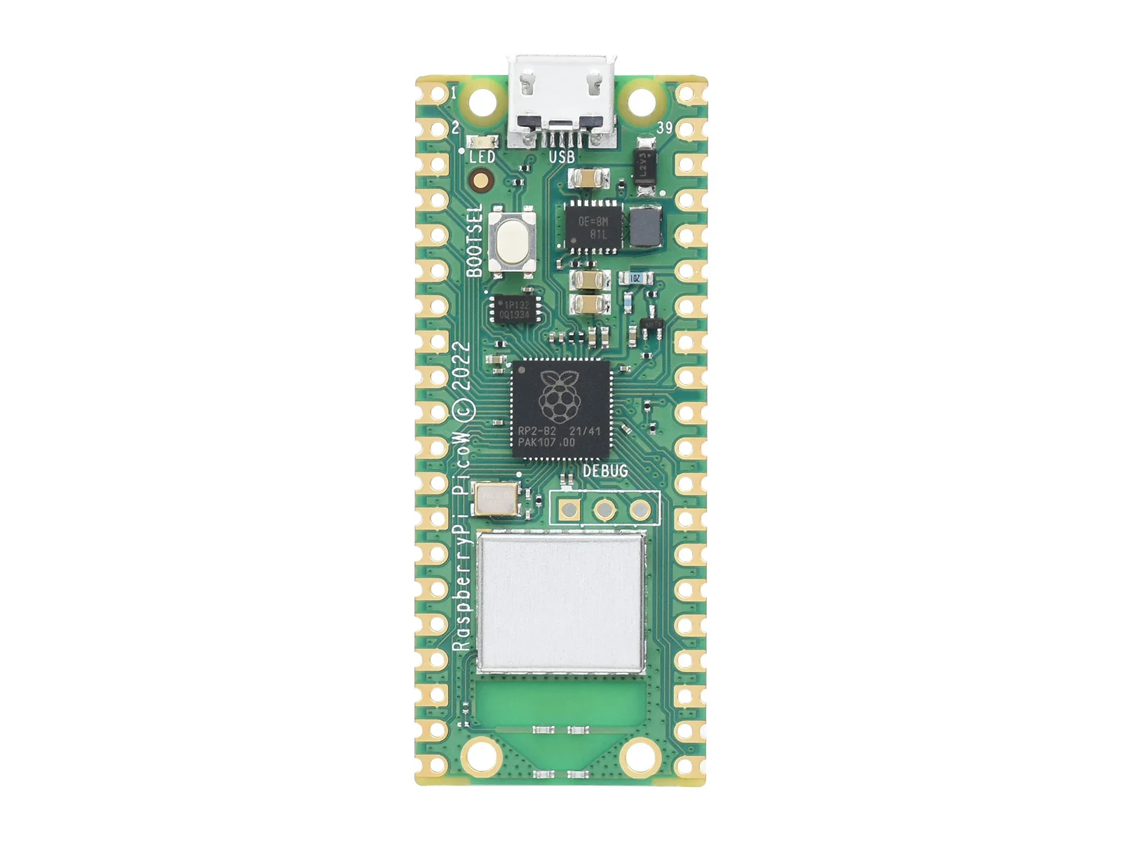 Basierend auf Offizielle RP2040 Dual-core Prozessor, Raspberry Pi Pico W Mikrocontroller-board, Gebaut-in WiFi